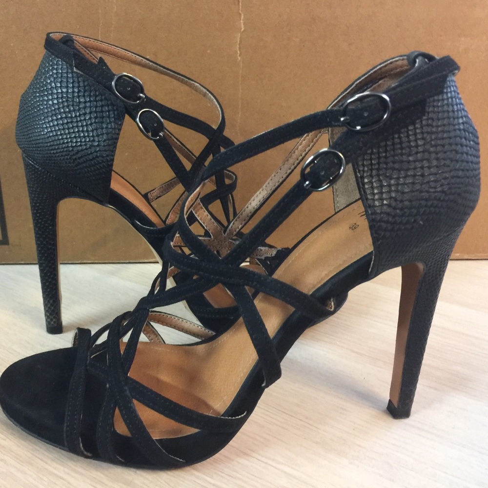Faux python stilettos
